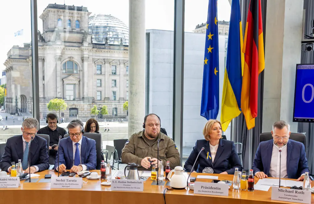 Ukrainischer Parlamentspräsident Ruslan Stefantschuk im Bundestag