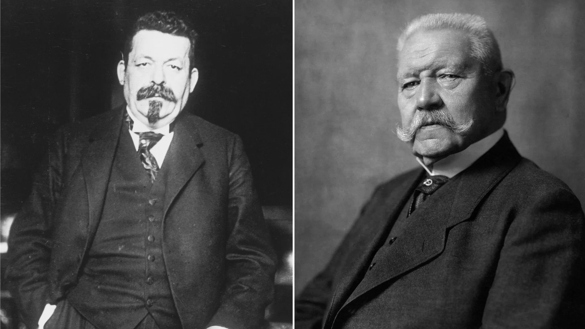 Collage mit Friedrich Eber und Paul von Hindenburg