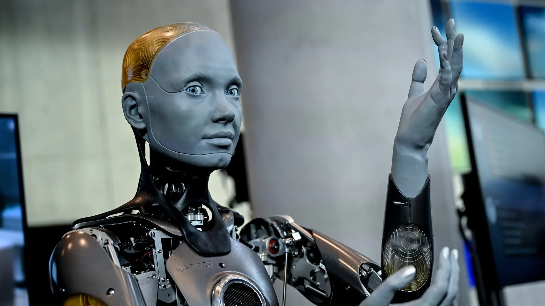 Der humanoide Roboter "Ameca"