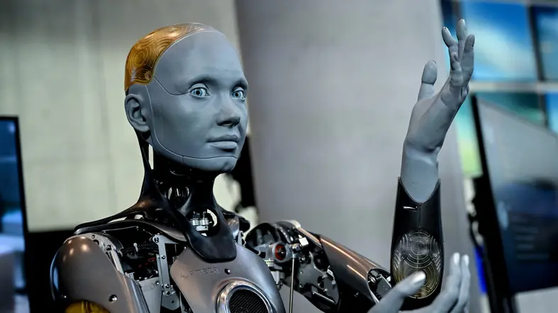 Der humanoide Roboter "Ameca"