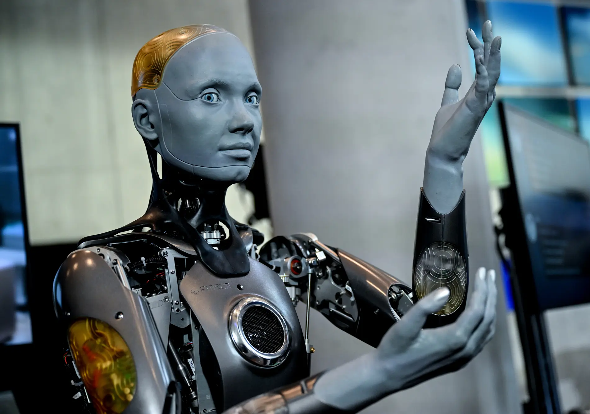 Der humanoide Roboter "Ameca"