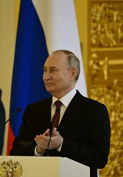 Putin im Kreml in Moskau