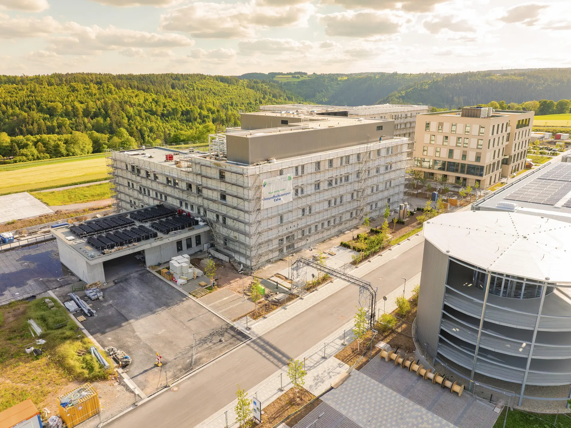 Bau des neuen Krankenhaus Gesundheitscampus Calw.