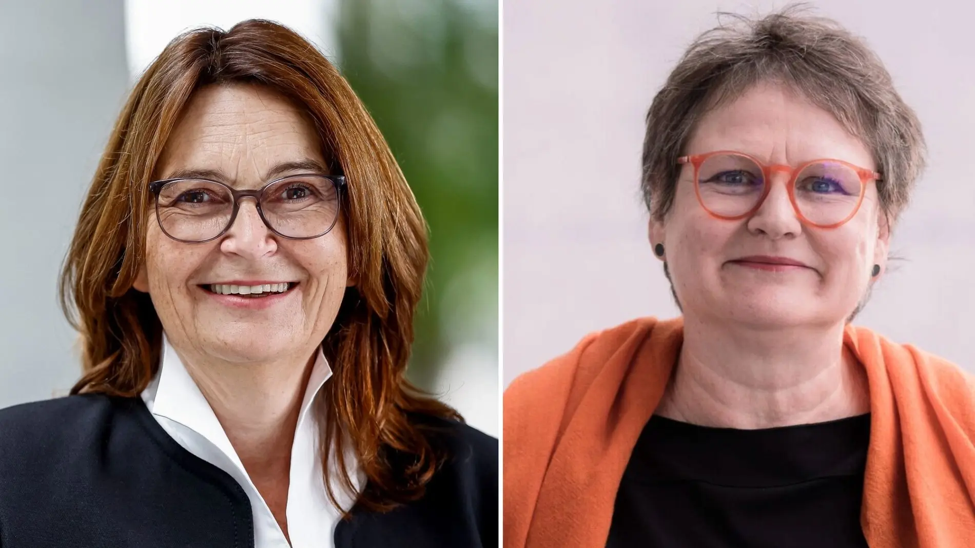 Mechthild Heil und Leni Breymaier Porträt von Mechthild Heil und Leni Breymaier als Collage