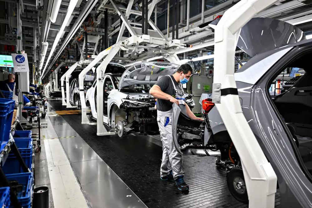 Montage von VW-Autos