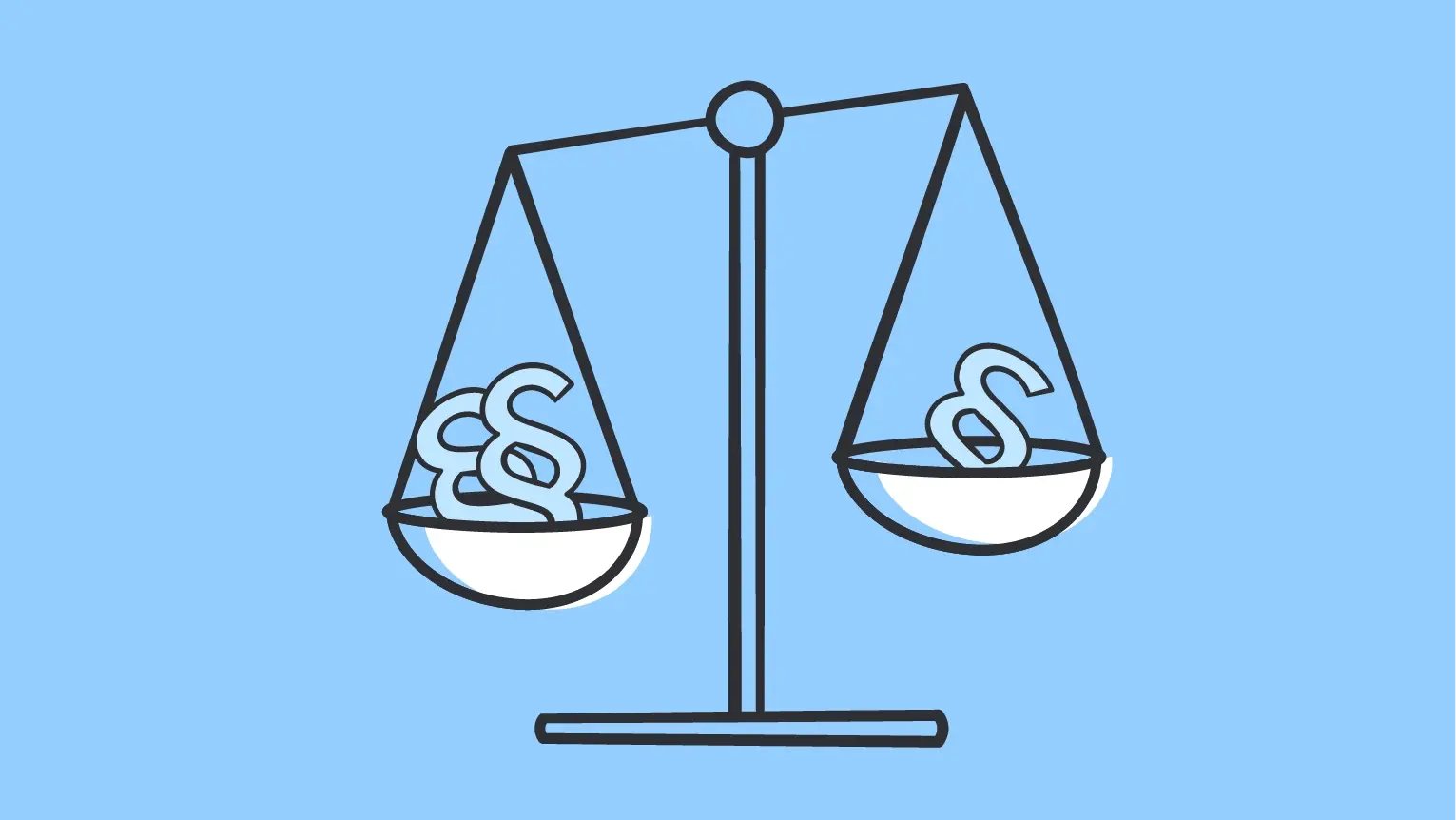 Waage der Justitia Ein Abbild von Justitias Waage