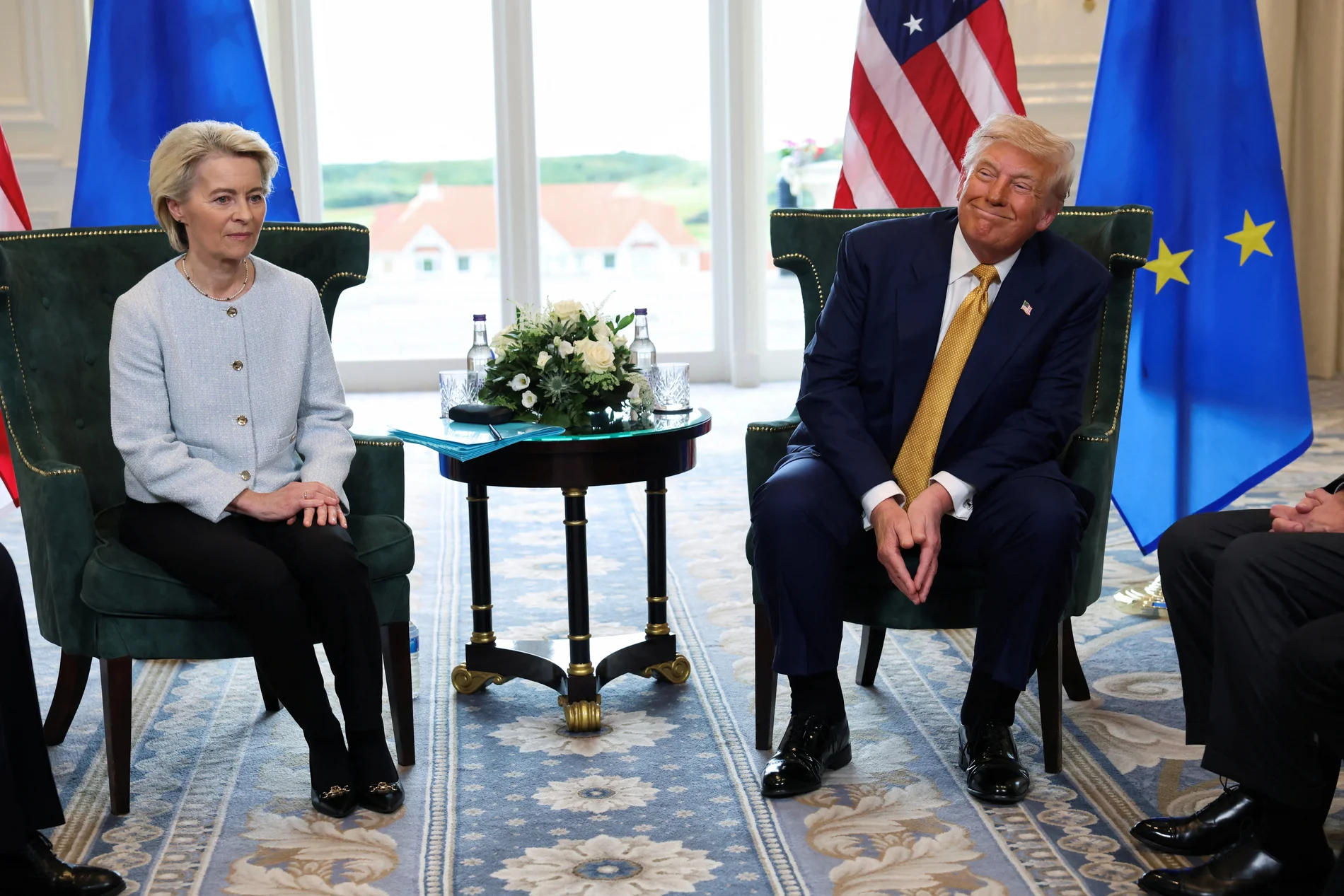 Ursula von der Leyen und Donald Trump im Gespräch