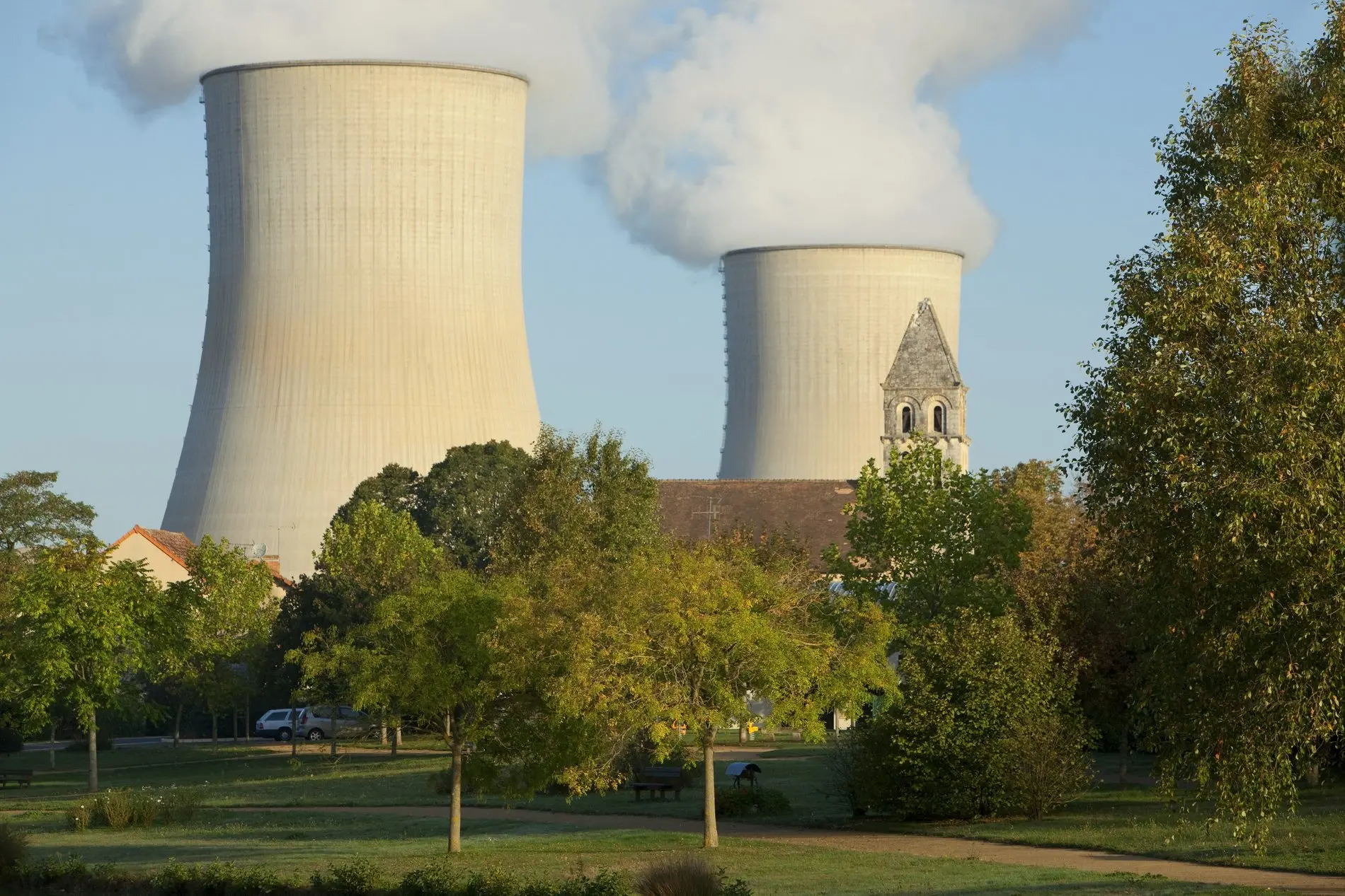 Atomkraftwerk in Civaux, Frankreich.