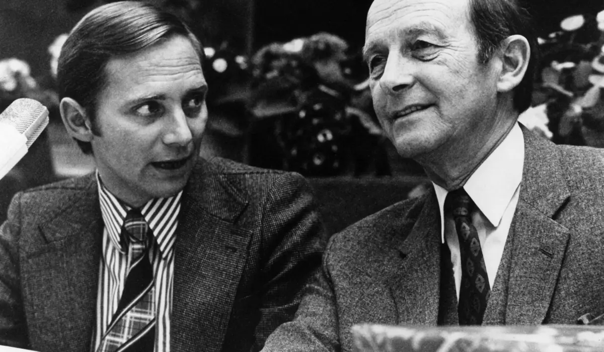 Wolfgang Schäuble und Hans Filbinger im Jahre 1973