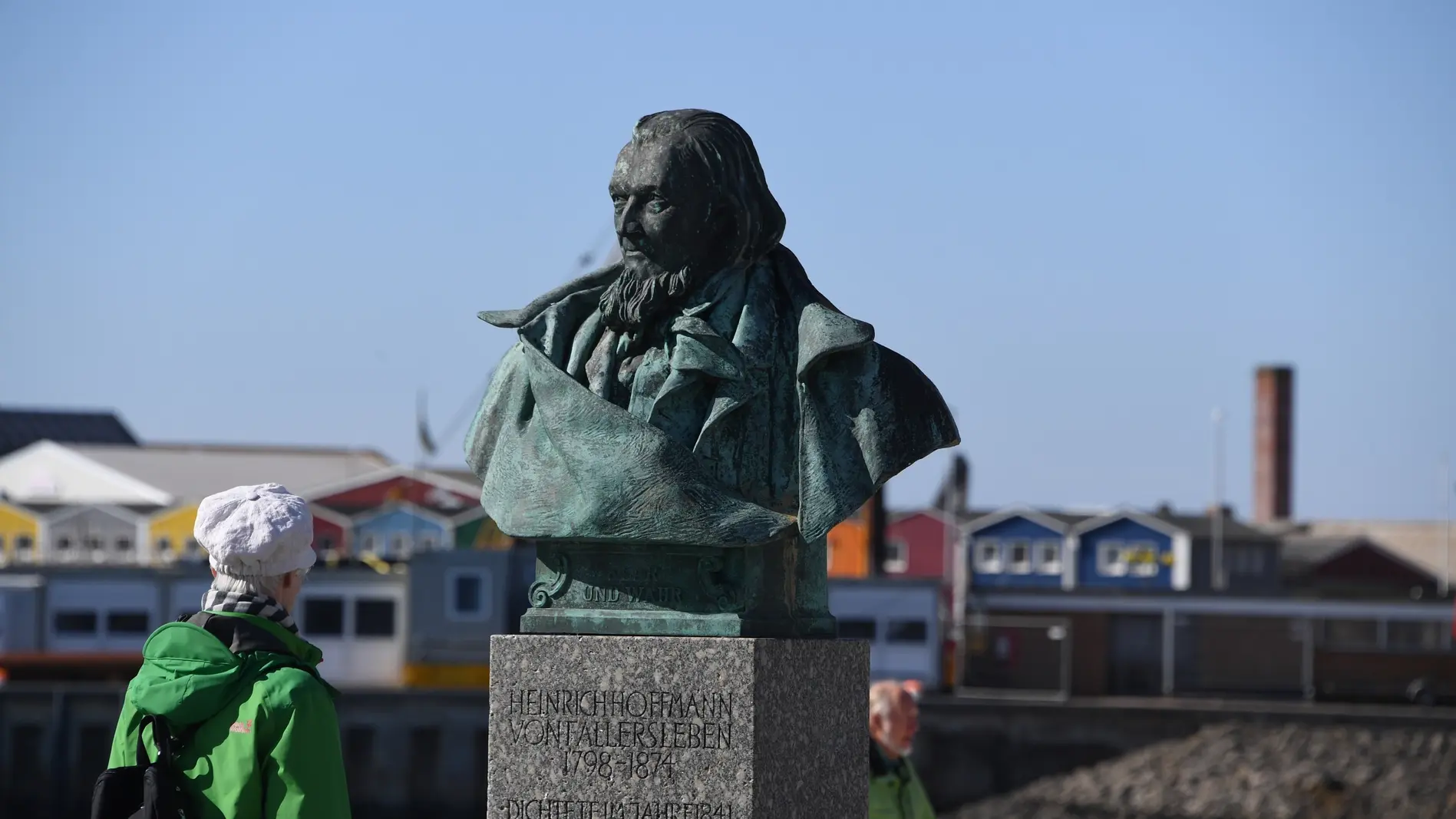 Büste des Dichters Heinrich Hoffmann von Fallersleben