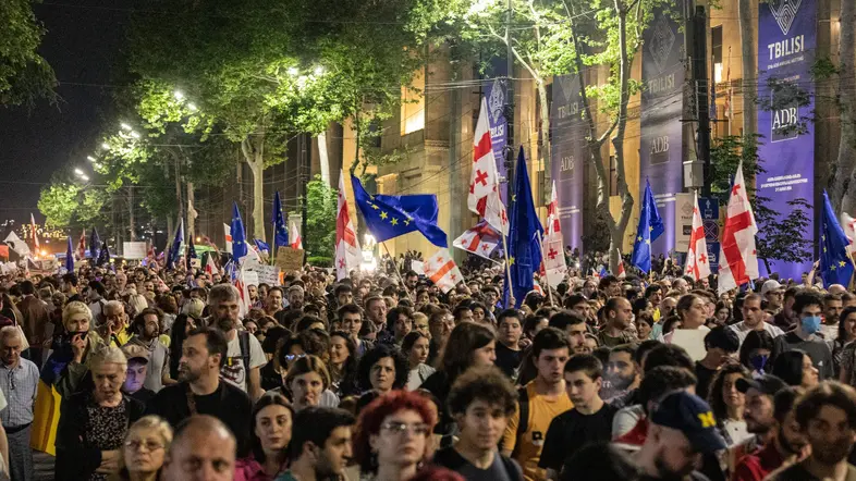 Demonstrationen in Georgien