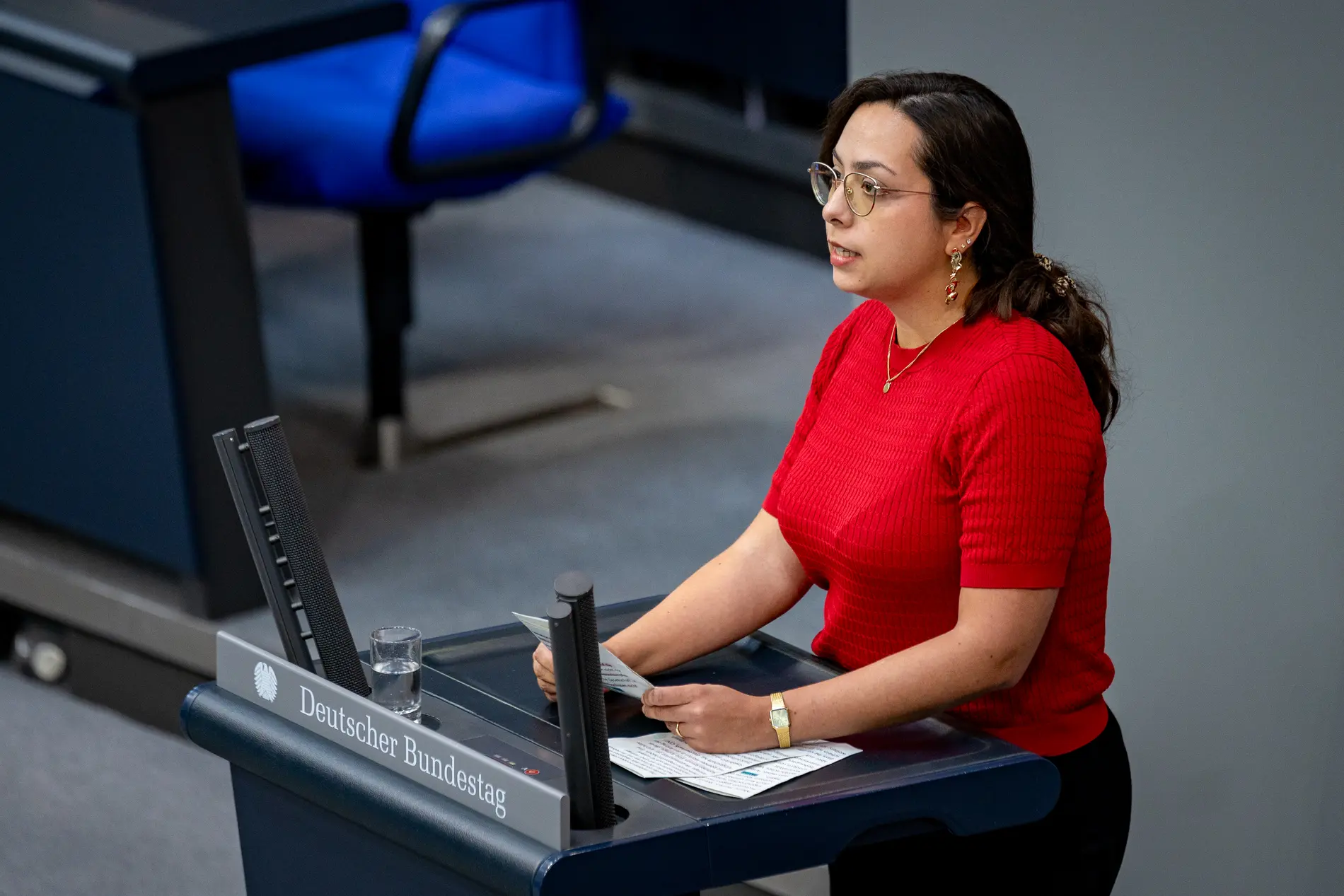 Tamara Mazzi am Rednerpult