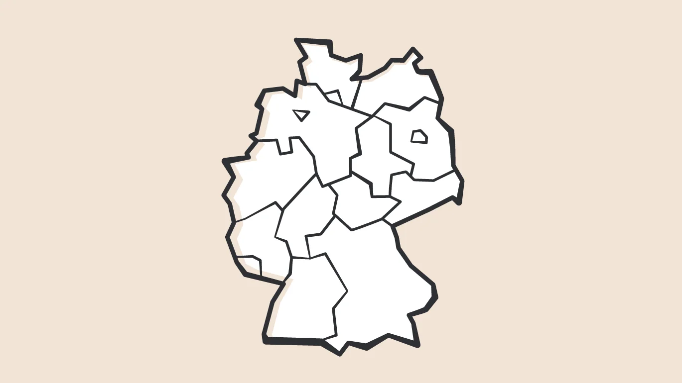 Abbildung der Deutschlandkarte