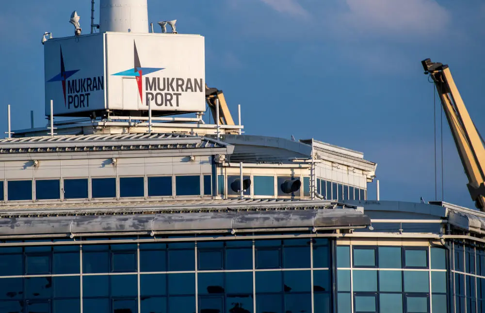 Der Hafen von Mukran Der Hafen von Mukran