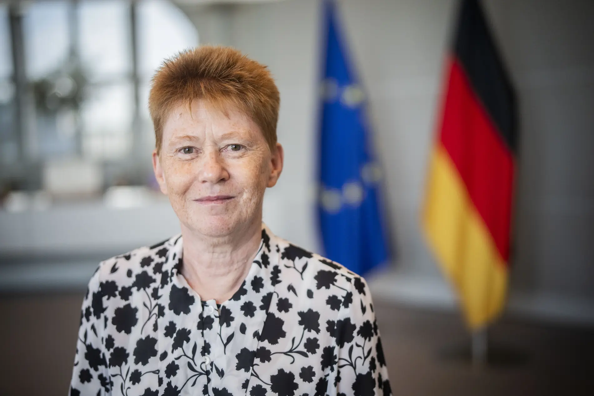 Petra Pau Bundestagsvizepräsidentin Petra Pau, Gruppe Die Linke., MdB, im Portrait im Rahmen des Gesprächsempfanges vom Geschäftsführer der jüdischen Organisation B'nai B'rith, Daniel Mariaschin.
