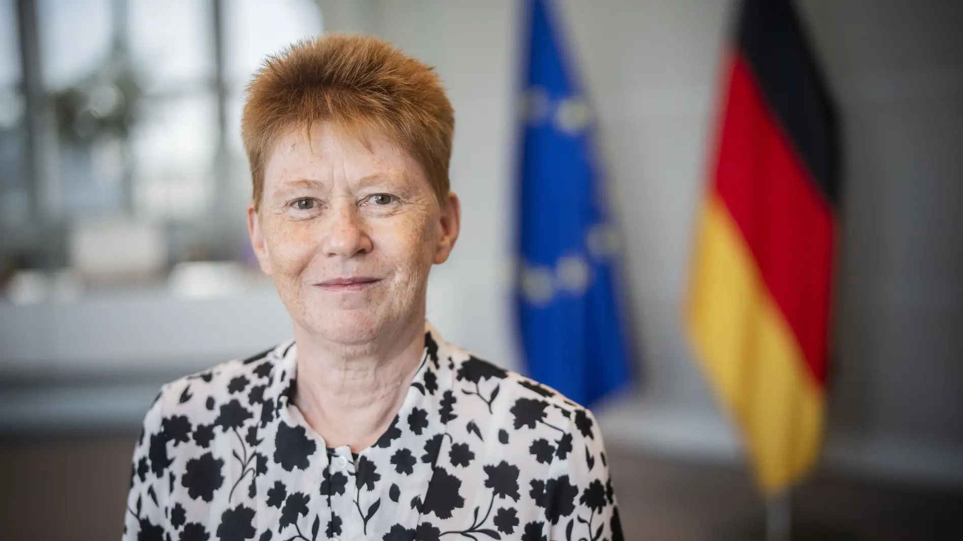Petra Pau Bundestagsvizepräsidentin Petra Pau, Gruppe Die Linke., MdB, im Portrait im Rahmen des Gesprächsempfanges vom Geschäftsführer der jüdischen Organisation B'nai B'rith, Daniel Mariaschin.