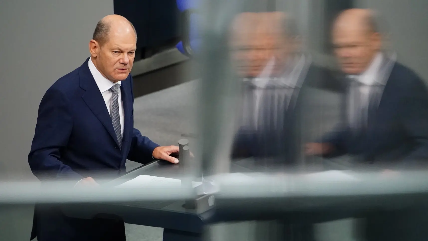 Olaf Scholz, bei einer Befragung im Bundestag.