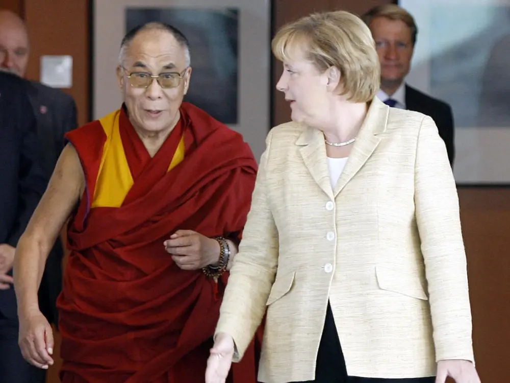 Angela Merkel mit dem Dalai Lama 