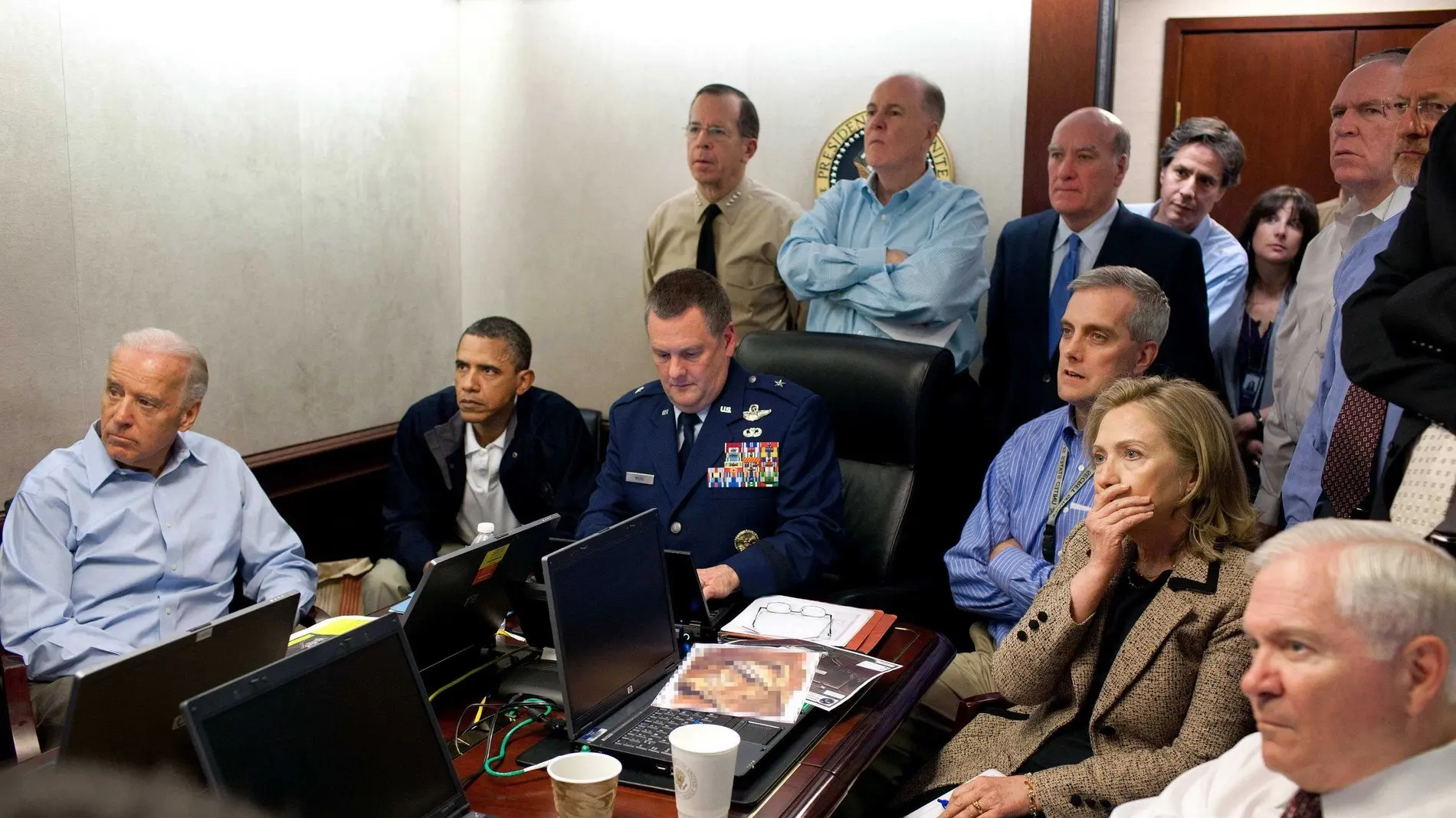 US-Präsident Barack Obama und Mitglieder des amerikanischen Sicherheitsrates.
