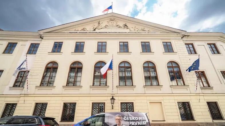 Abgeordnetenhaus des Parlaments von Tschechien im Palais Thun in Prag