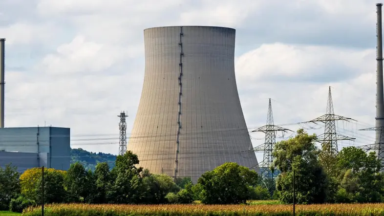 Das stillgelegte Kernkraftwerk Isar 2.