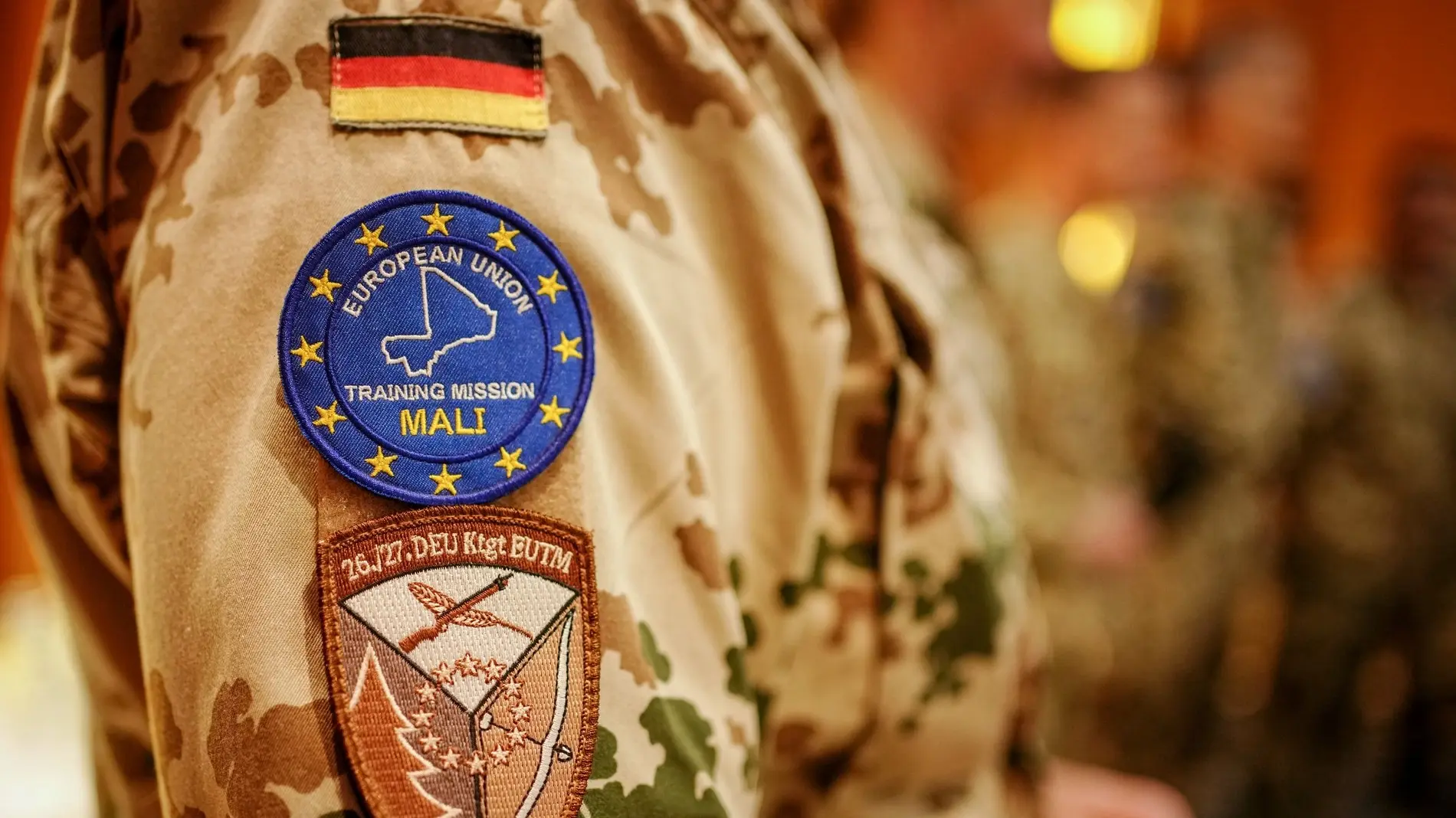 Abzeichen eines Bundeswehrsoldat der European Union Training Mission Mali (EUTM)