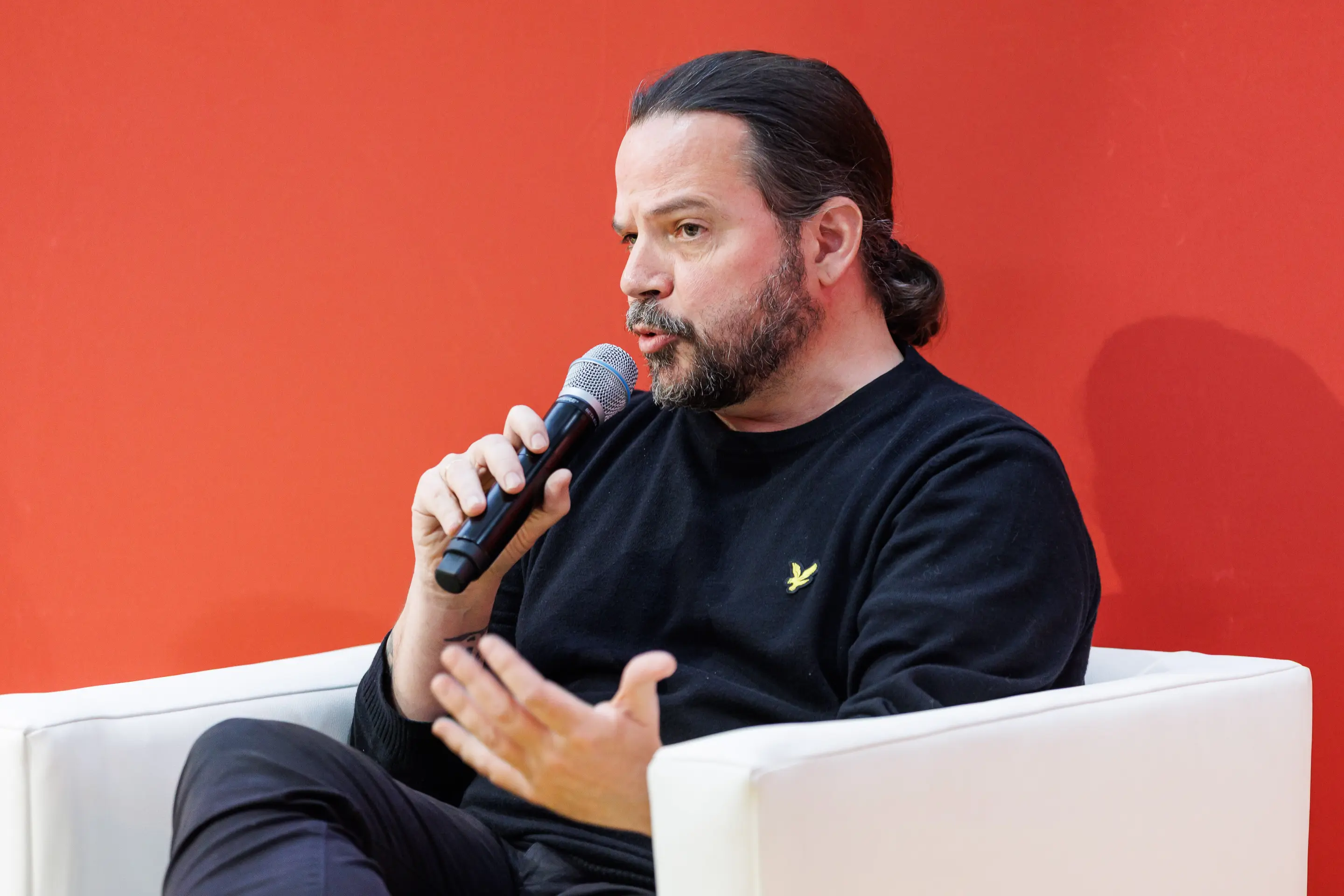 Ingo Petz mit Mikrofon
