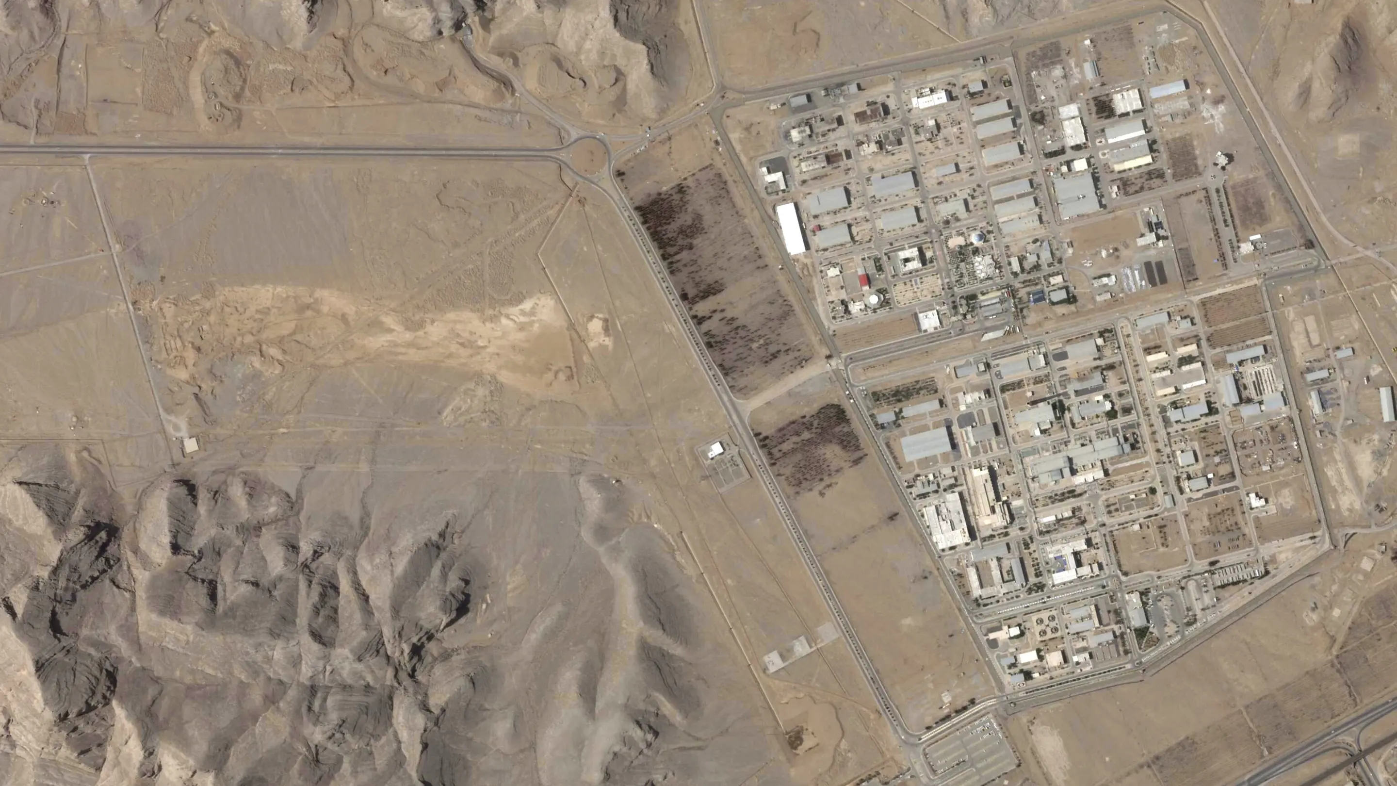 Luftblick auf Isfahan Nuclear Technology Center Luftblick auf das Isfahan Nuclear Technology Center im Iran