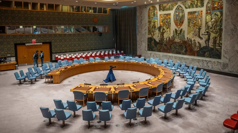 Blick in den Saal des UN-Sicherheitsrates
