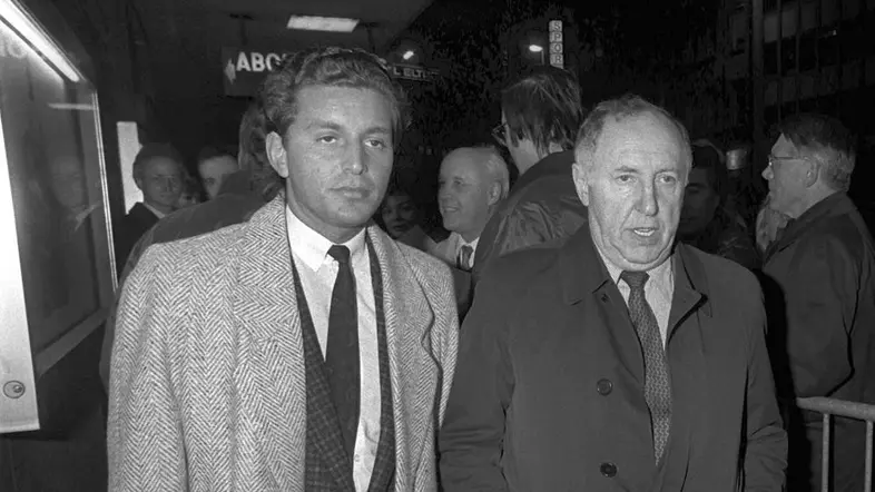 Ignatz Bubis und Michel Friedman nebeneinander