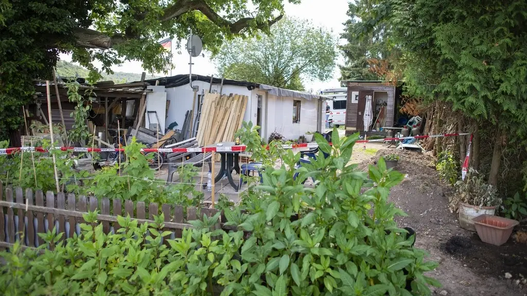 Eine Holzverschlag auf einem Campingplatz in Lügde