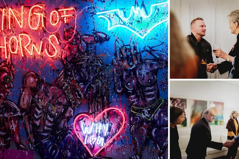 Ausstellung "WIR. 19 Grundrechte." als Collage