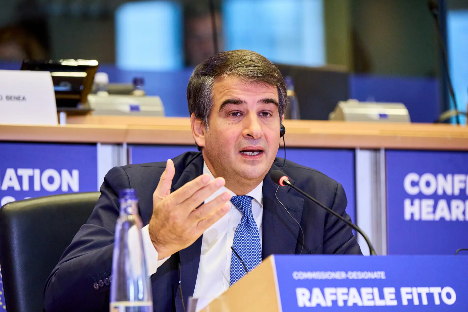 Raffaele Fitto Raffaele Fitto bei seiner Anhörung