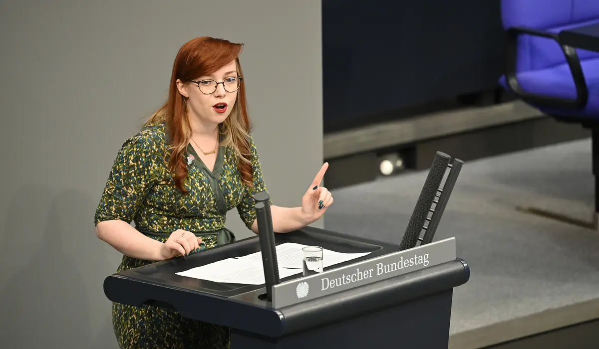 Kathrin Gebel am Rednerpult
