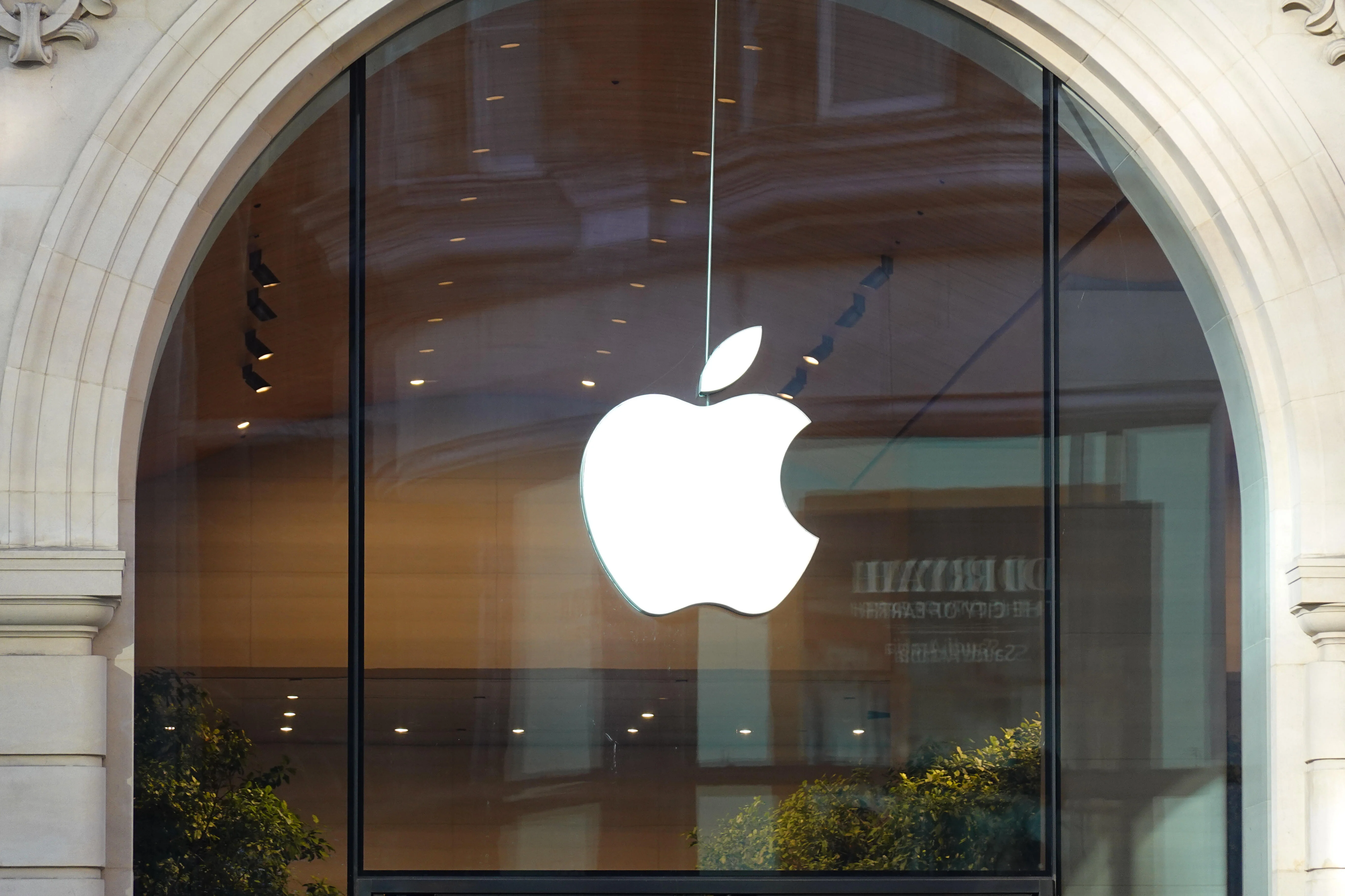 Blick auf den Apple-Store in London