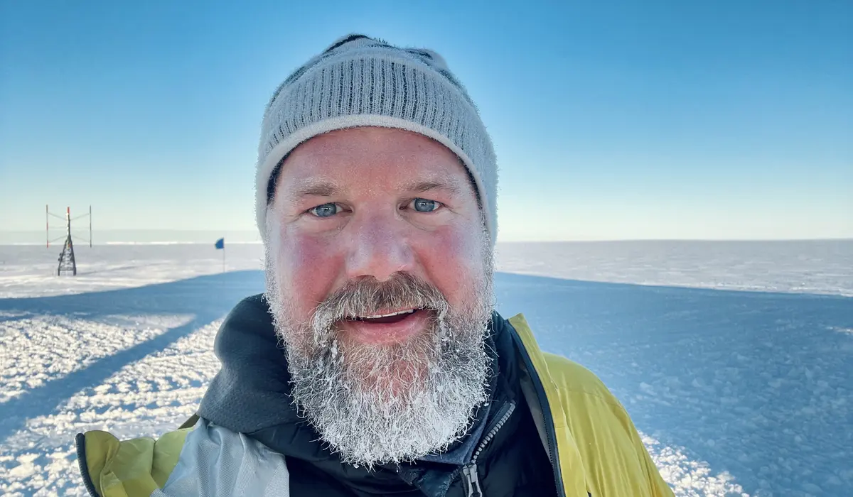 Der Arzt Tim Heitland in der Antarktis