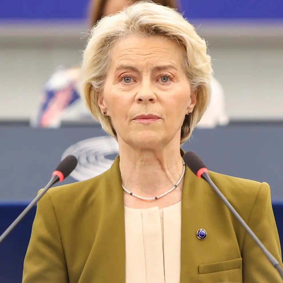 Ursula von der Leyen im Plenum des Europäischen Parlaments