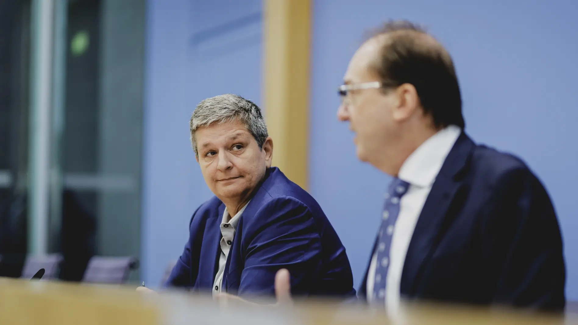 Alexander Dobrindt und Claudia Plattner bei der Bundespressekonferenz