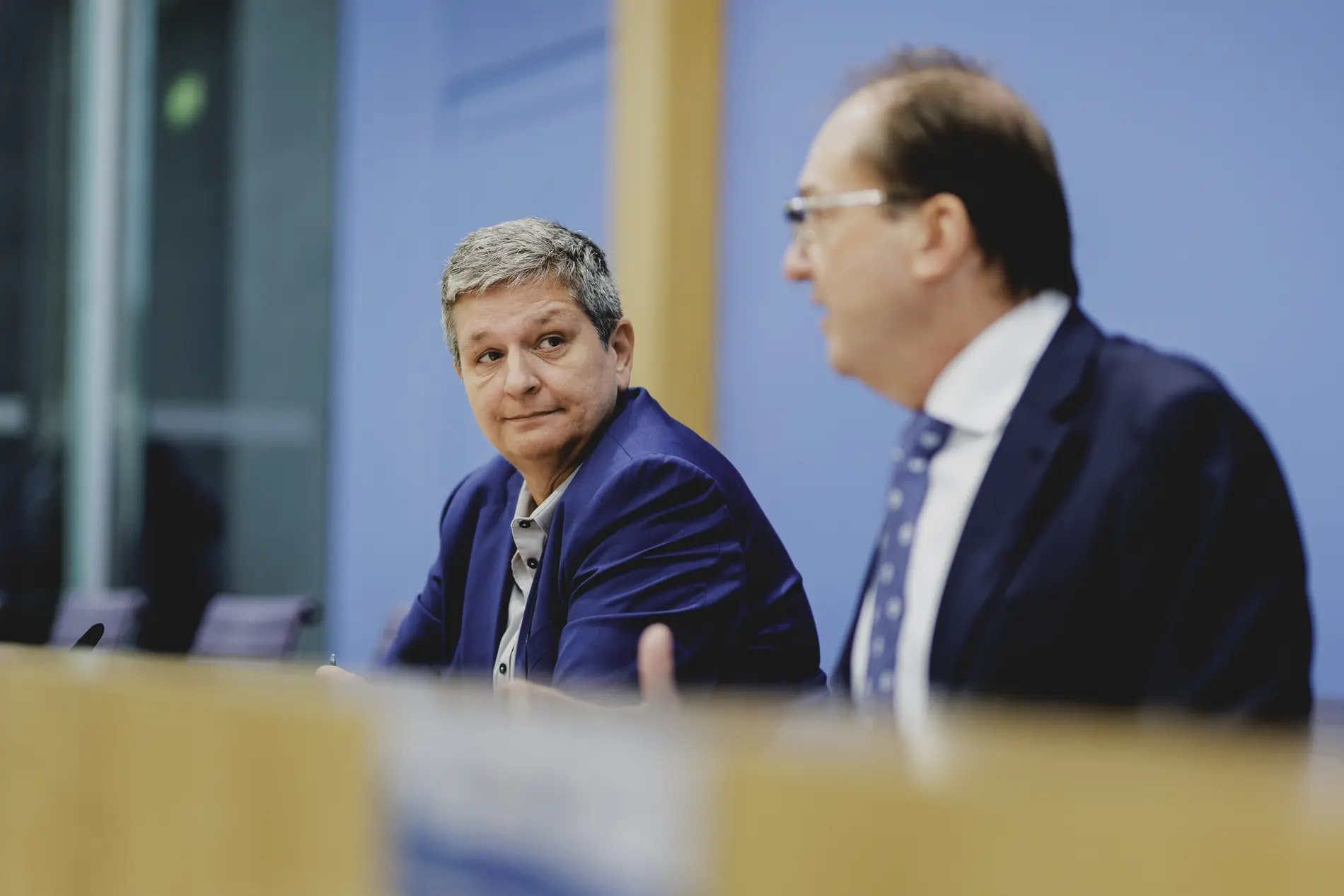 Alexander Dobrindt und Claudia Plattner bei der Bundespressekonferenz