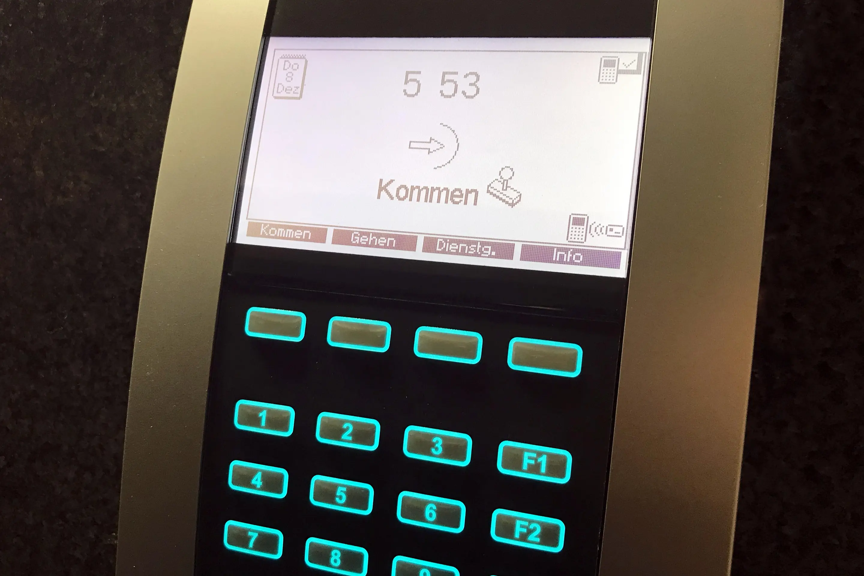 Ein elektronisches Zeiterfassungsterminal