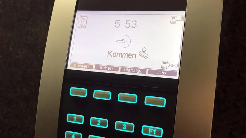 Ein elektronisches Zeiterfassungsterminal