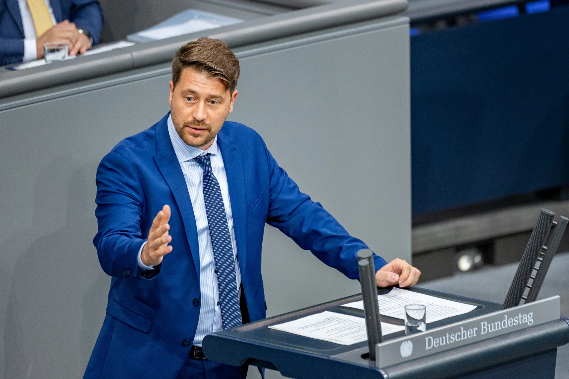 Sergej Minich am Rednerpult