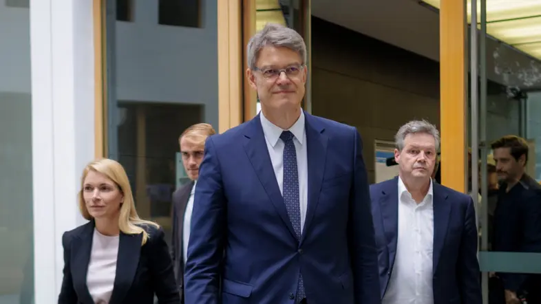 Evelyn Palla, Patrick Schnieder und Dirk Rompf