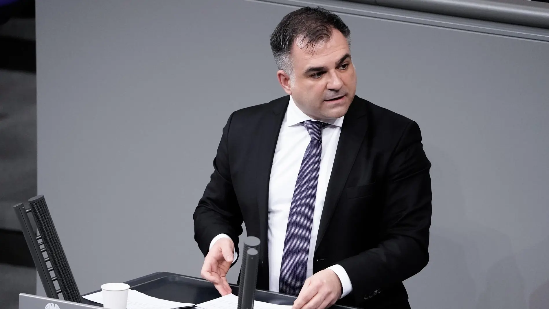 Christos Pantazis Christos Pantazis bei seiner Rede im Deutschen Bundestag