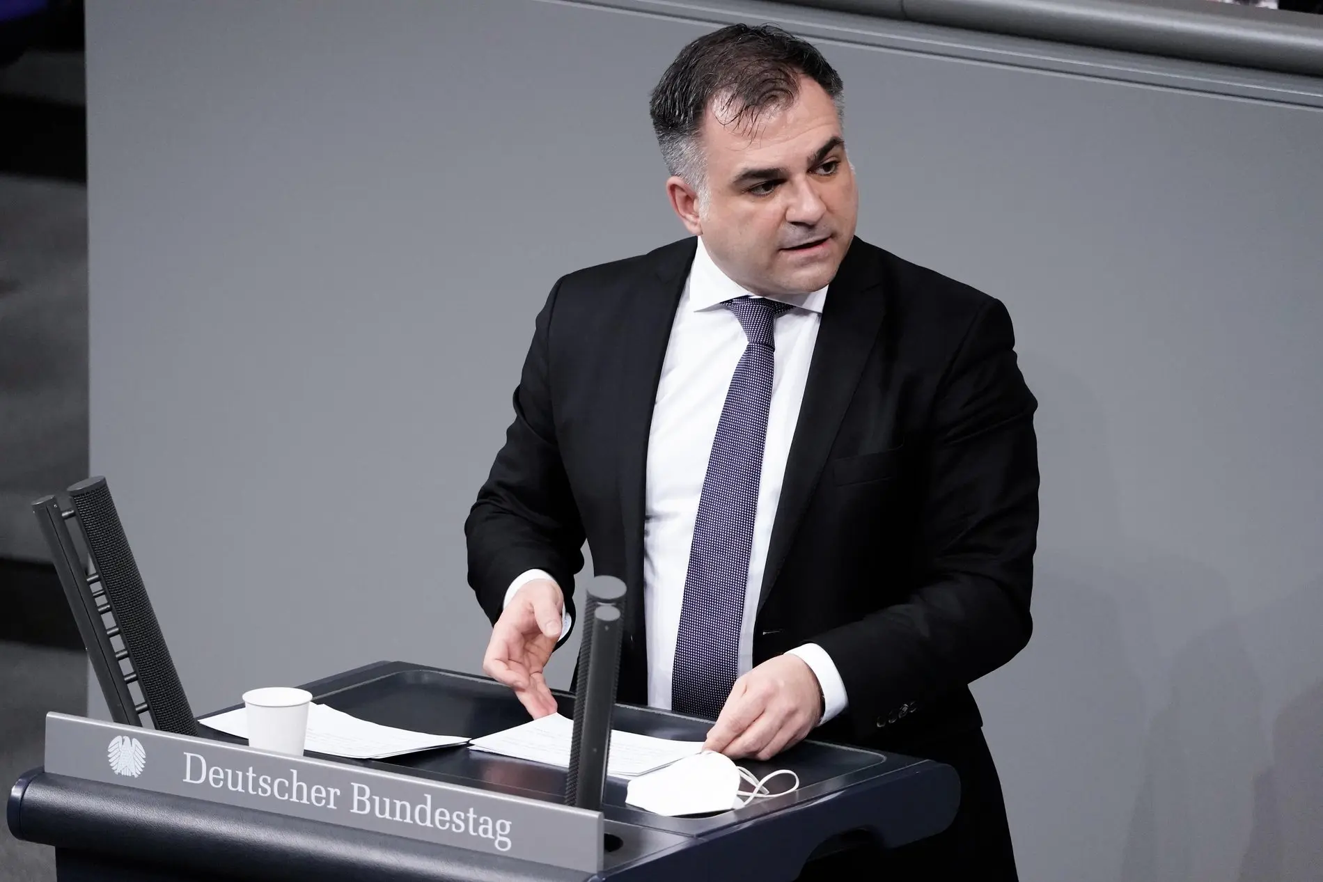 Christos Pantazis Christos Pantazis bei seiner Rede im Deutschen Bundestag