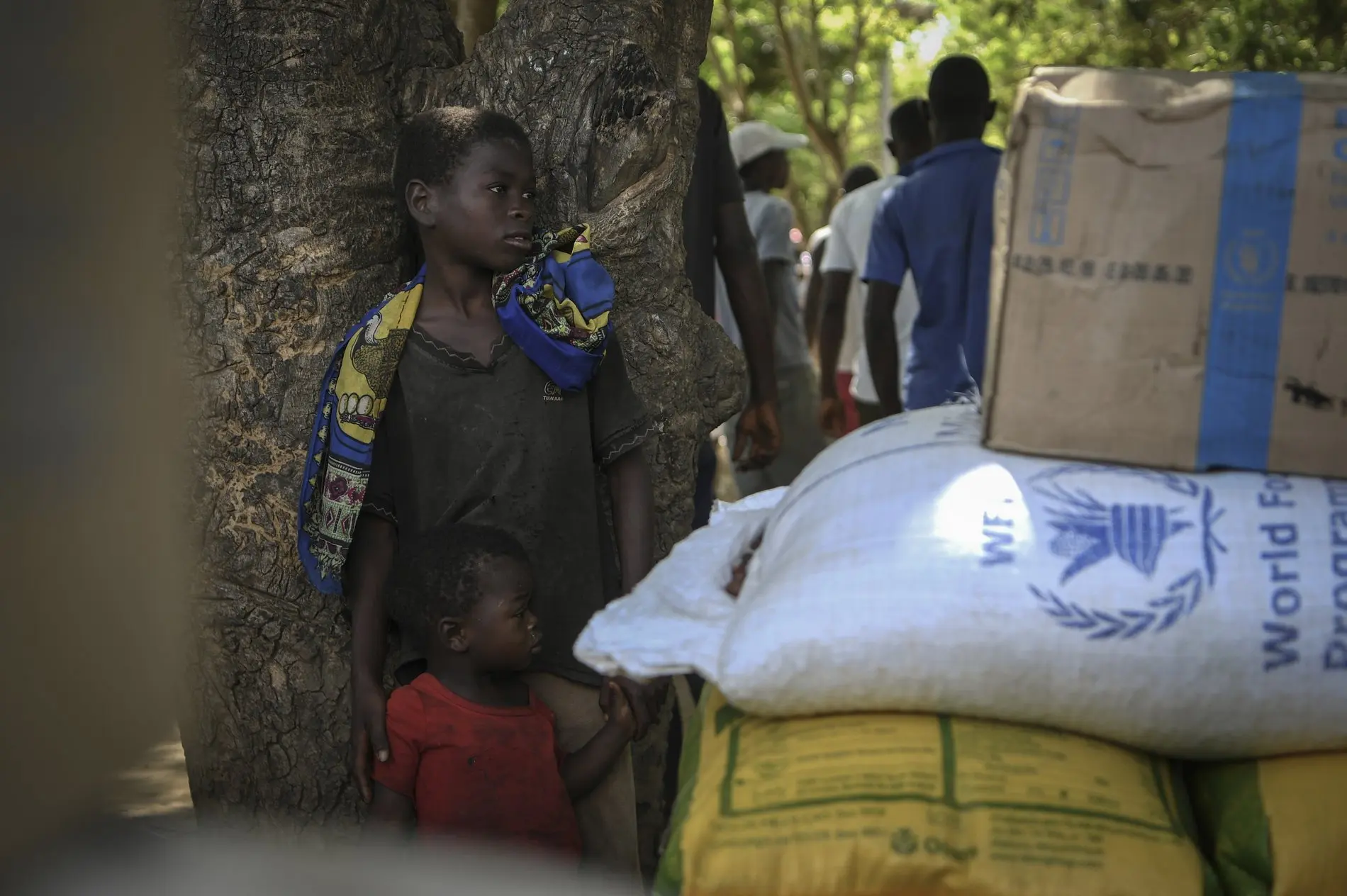 Lebensmittellieferungen in Mosambik