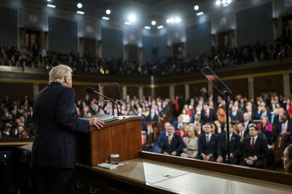 Donald Trump am Rednerpult