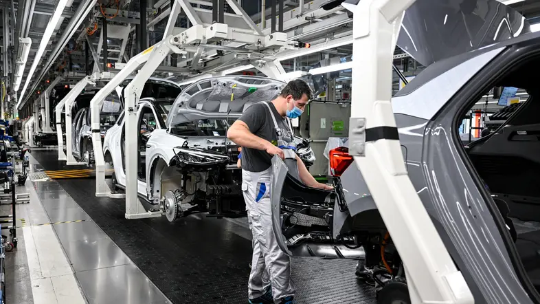 Montage von VW-Autos