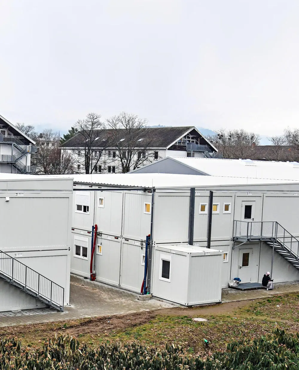Ein Containerdorf für Geflüchtete Ein Containerdorf für Geflüchtete