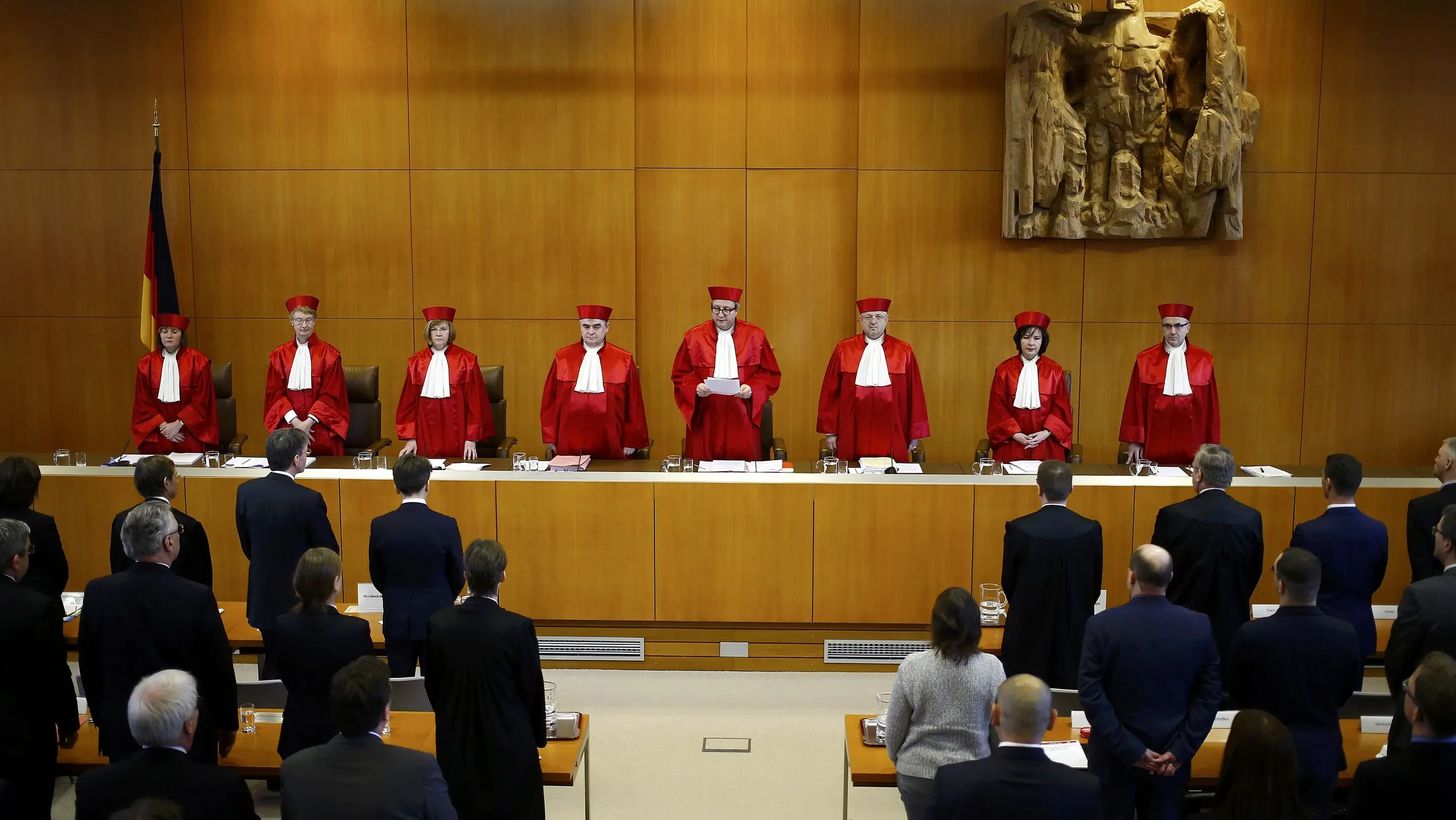 Bundesverfassungsgericht Urteilsverkündung im Bundesverfassungsgericht